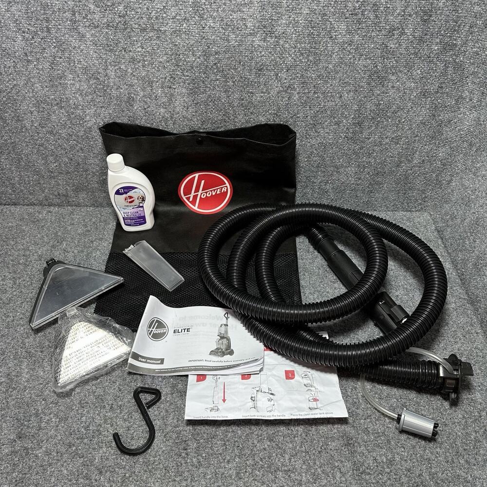 Hoover Smartwash Carpet Cleaner Hose Assy. Parts Cleaner W/ Cleaning Formula Lot